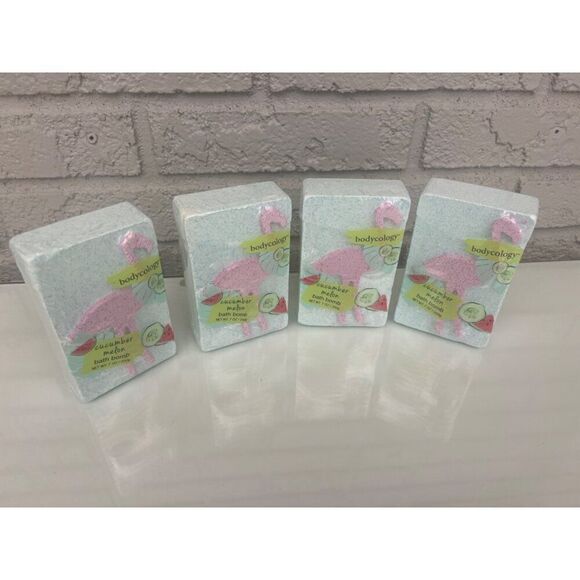 Bodycology Set Of 4 Cucumber Melon Bath Bombs - Picture 2 of 5